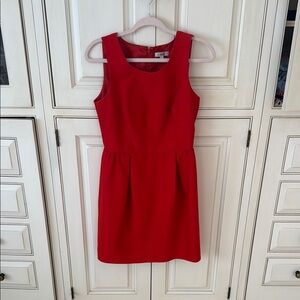 J.Crew Red Sleeveless Dress